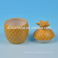 Mejor venta de contenedores de cerámica en forma de piña